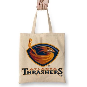 Baskı Dükkanı Atlanta Thrashers Bez Çanta