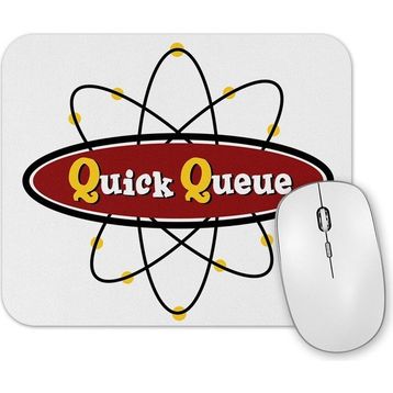 Baskı Dükkanı Atomic Symbol Quck Queue Logo Mouse Pad