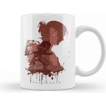 Baskı Dükkanı Attack On Titan Attack Titan Minimalist Kupa