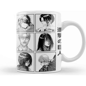 Baskı Dükkanı Attack On Titan Characters For White Kupa