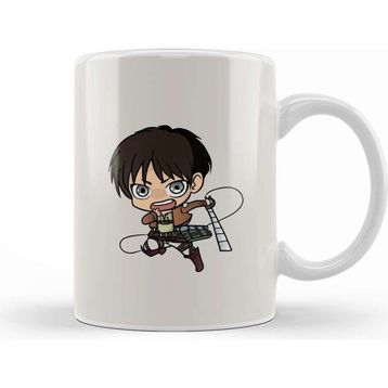 Baskı Dükkanı Attack On Titan Chibi Eren Kupa