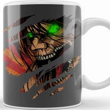 Baskı Dükkanı Attack On Titan Eren Jaeger Aesthetic Kupa