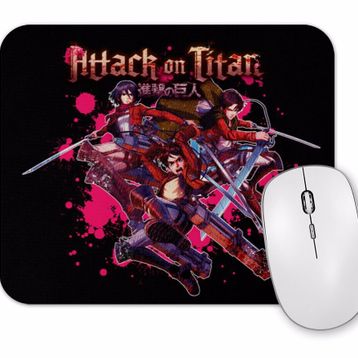 Baskı Dükkanı Attack On Titan Eren Levi Mikasa Mouse Pad