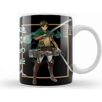 Baskı Dükkanı Attack On Titan Eren Yeager Shadow Design Kupa
