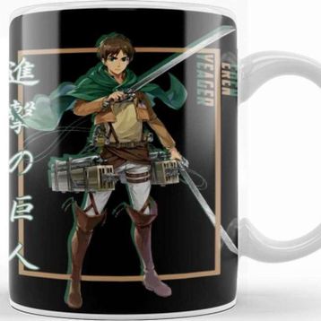 Baskı Dükkanı Attack On Titan Eren Yeager Shadow Design Kupa