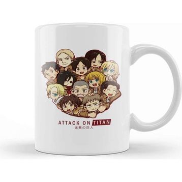 Baskı Dükkanı Attack On Titan Full Team Kupa Bardak