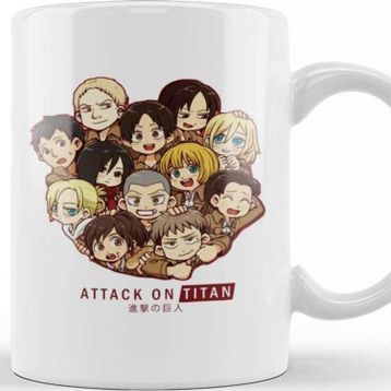 Baskı Dükkanı Attack On Titan Full Team Kupa Bardak