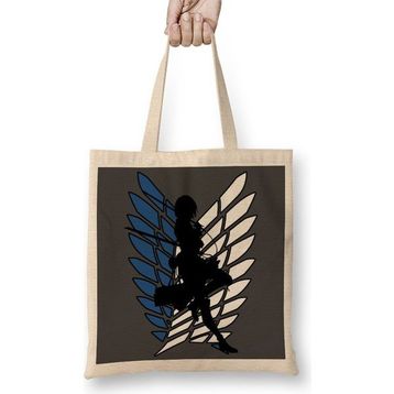 Baskı Dükkanı Attack on Titan Mikasa Bez Çanta