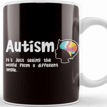 Baskı Dükkanı Autism Seeing World From Different Angle Autistic Awareness Kupa