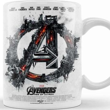 Baskı Dükkanı Avengers Flowers Marvel 01 Kupa