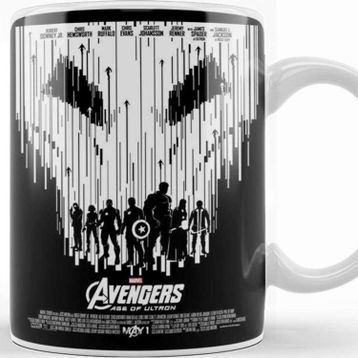 Baskı Dükkanı Avengers Flowers Marvel 03 Kupa