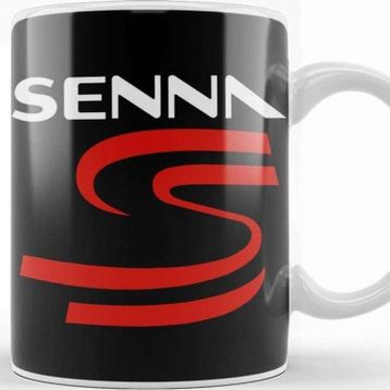 Baskı Dükkanı Ayrton Senna Logo Kupa