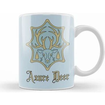 Baskı Dükkanı Azure Deer Badge Black Clover Kupa