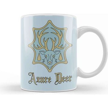 Baskı Dükkanı Azure Deer Badge Black Clover Kupa