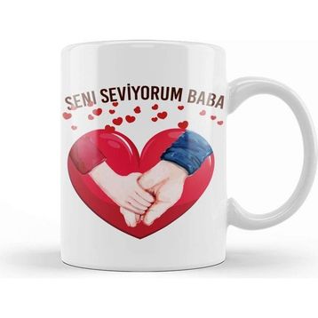 Baskı Dükkanı Babalar Günü Babaya Hediye 0017 Kupa