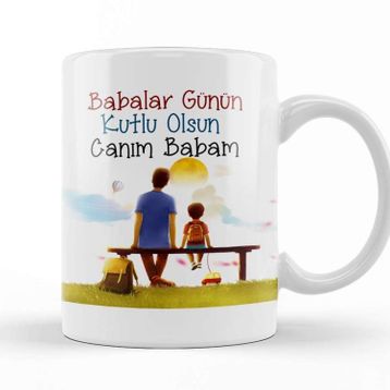 Baskı Dükkanı Babalar Günü Babaya Hediye 002 Kupa