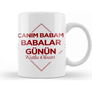 Baskı Dükkanı Babalar Günü Babaya Hediye 01 Kupa