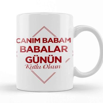 Baskı Dükkanı Babalar Günü Babaya Hediye 01 Kupa