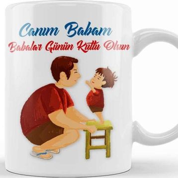 Baskı Dükkanı Babalar Günü Babaya Hediye 02 Kupa