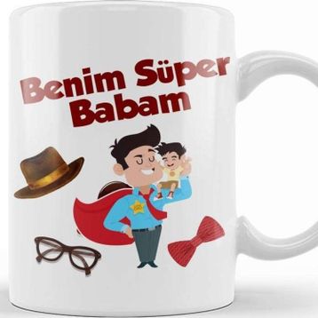 Baskı Dükkanı Babalar Günü Babaya Hediye 026 Kupa