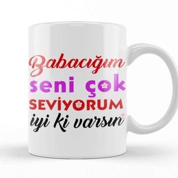 Baskı Dükkanı Babalar Günü Babaya Hediye 03 Kupa