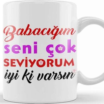 Baskı Dükkanı Babalar Günü Babaya Hediye 03 Kupa