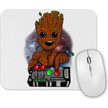 Baskı Dükkanı Baby Groot Baby Tree Dont Push Mouse Pad