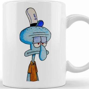 Baskı Dükkanı Bad Day Squidward Kupa Bardak