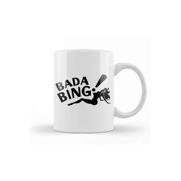 Baskı Dükkanı Bada Bing Black Kupa