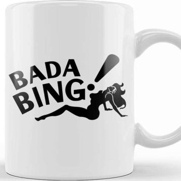 Baskı Dükkanı Bada Bing Black Kupa