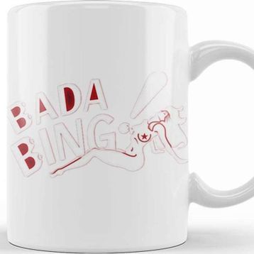 Baskı Dükkanı Bada Bing Black Kupa