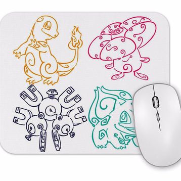 Baskı Dükkanı Balbazar Pokemon Go Pikachu Mouse Pad