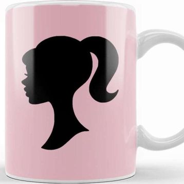 Baskı Dükkanı Barbie Head Logo Kupa