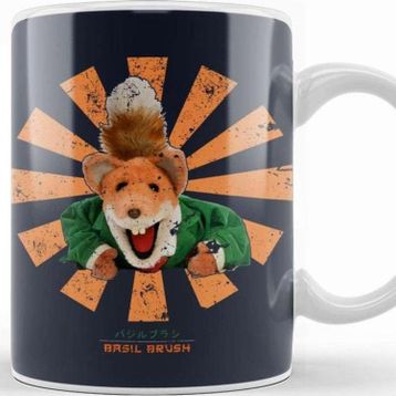 Baskı Dükkanı Basil Brush Retro Japanese Kupa