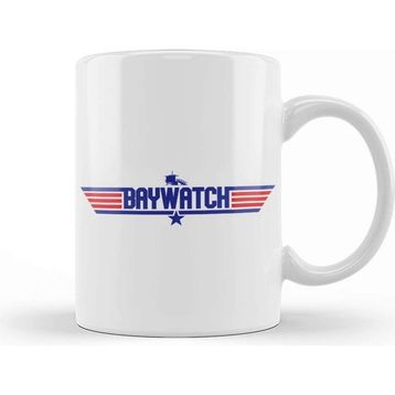 Baskı Dükkanı Baywatch Top Gun Logo Kupa
