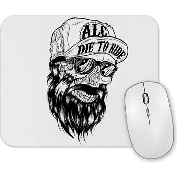 Baskı Dükkanı Beard Skull Mouse Pad