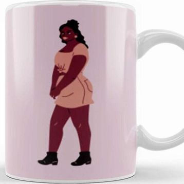 Baskı Dükkanı Beautiful Black Woman Kupa