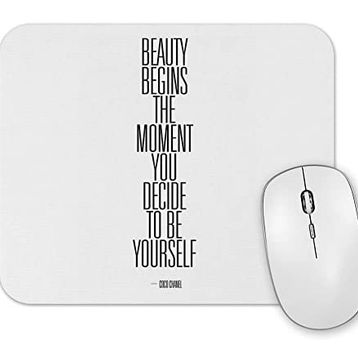 Baskı Dükkanı Beauty Begins Mouse Pad