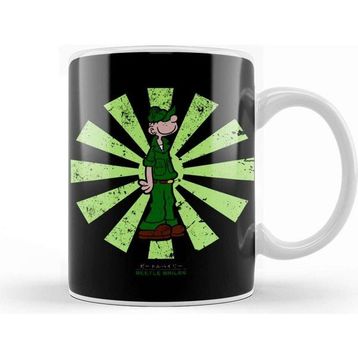 Baskı Dükkanı Beetle Bailey Retro Japanese Kupa