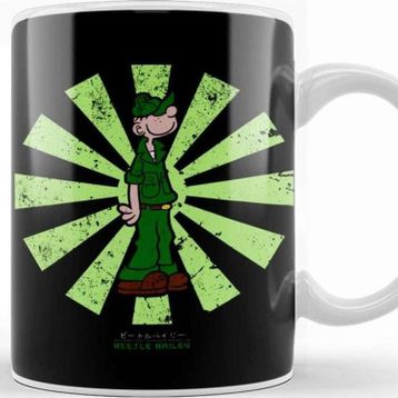 Baskı Dükkanı Beetle Bailey Retro Japanese Kupa