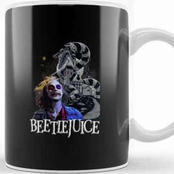 Baskı Dükkanı Beetlejuice Horror Kupa Bardak