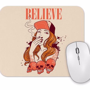 Baskı Dükkanı Believe Mouse Pad