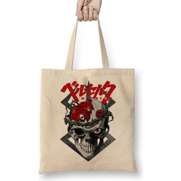 Baskı Dükkanı Berserk Skull Bez Çanta