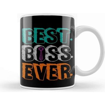 Baskı Dükkanı Best Boss Ever Kupa