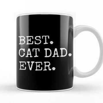 Baskı Dükkanı Best Cat Dad Ever 01 Kupa