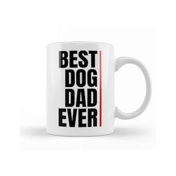 Baskı Dükkanı Best Dog Dad Ever 010 Kupa