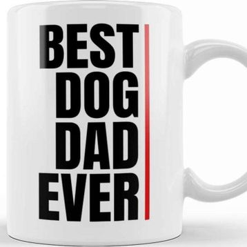 Baskı Dükkanı Best Dog Dad Ever 010 Kupa