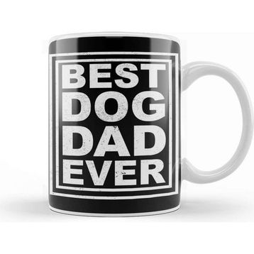 Baskı Dükkanı Best Dog Dad Ever 011 Kupa