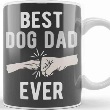 Baskı Dükkanı Best Dog Dad Ever 014 Kupa