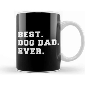 Baskı Dükkanı Best Dog Dad Ever 02 Kupa